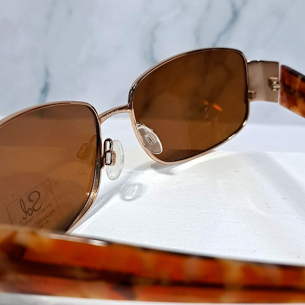 NEW SOL Sunglasses, Brown POLARIZED lenses, modern shades FALL modern fuentes - Picture 5 of 6